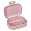 Σαπουνοθήκη Ταξιδίου Πλαστική Powder Pink με Κλιπ 11.5x8cm