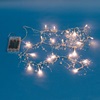 20 Διακοσμητικά Λαμπάκια LED Διάφανες Καρδιές Μπαταρίας 1.35m - Θερμό Λευκό