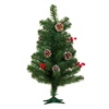 Χριστουγεννιάτικο Διακοσμητικό Επιτραπέζιο Δέντρο Κουκουνάρια Berries 60cm