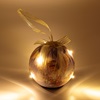 Χριστουγεννιάτικη Μπάλα Γαλάζιος Ουρανός Αγγελάκι 6 LED 7.5cm