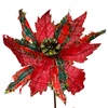 Χριστουγεννιάτικο Διακοσμητικό Αλεξανδρινό Κόκκινο Καρό Λινό Κουκουνάρι 20cm