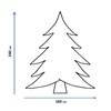 Χριστουγεννιάτικο Δέντρο Κουκουνάρια Πράσινο 1892 κλαδιά - 2.40m