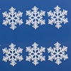 Χριστουγεννιάτικο Διακοσμητικό Banner Νιφάδες 20x20cm - 6 τμχ.