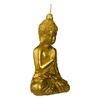 Κερί Διακοσμητικό Ethnic 3D Βούδας Καθιστός Χρυσό 10x5x15cm
