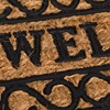 Πατάκι - Χαλάκι Σκαλοπατιού Εξώπορτας Καφέ Μαύρο "Welcome" Πλαίσιο 60x25cm