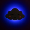 Φωτιστικό Παιδικό Ξύλινο Συννεφάκι Γαλάζιο LED 22x16.5cm