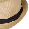 Καπέλο Ανδρικό Καβουράκι Φυσικό Χρώμα Μαύρη Κορδέλα