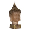 Κερί Διακοσμητικό Ethnic 3D Προτομή Βούδα Μπρονζέ 9x8x18cm