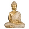 Διακοσμητικό Επιτραπέζιο Βούδας σε Προσευχή Χρυσός Χιτώνας 9.5x5x12cm