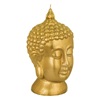 Κερί Διακοσμητικό Ethnic 3D Πρόσωπο Βούδα Χρυσό Glitter 11x11x21cm