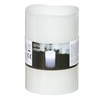 Κερί LED Μπαταρίας Λευκό Κυματιστή Κορυφή Ø8x12cm - Ψυχρό Φως Φλόγας 