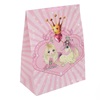 Τσάντα Δώρου Παιδική Χάρτινη Ροζ Glitter Πριγκίπισσα Μονόκερος 25.8x14x34cm