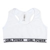 Μπουστάκι Παιδικό Λευκό Αθλητική Πλάτη Λάστιχο "Power Girl"