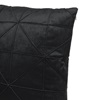 Μαξιλάρι Χειμερινής Διακόσμησης Μαύρο Velvet Γεωμετρικό 45x45cm