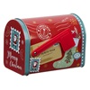 Χριστουγεννιάτικο Μεταλλικό Κουτί Γραμματοκιβώτιο Κόκκινο 13x7.5x9.5cm