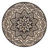 Σουβέρ Ξύλινο Στρογγυλό Σχέδιο Mandala 11cm