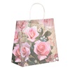 Τσάντα Δώρου Kraft Ροζ Τριαντάφυλλα 26x12x26cm