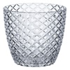 Γλάστρα Πλαστική Ορχιδέας Διάφανη Diamond Αποσπώμενο Πιατάκι Ø11.5x10.5cm - 0.75lt