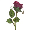 Λουλούδι Διακοσμητικό Τριαντάφυλλο Μπουμπούκι Μωβ 30cm