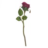 Λουλούδι Διακοσμητικό Τριαντάφυλλο Μπουμπούκι Μωβ 30cm