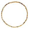 Βραχιόλια Ποδιού Καλοκαιρινά Γυναικεία Χρυσή Αλυσίδα Νομίσματα Καφέ Χάντρες - 2 τμχ.
