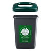 Κάδος Απορριμμάτων Ανακύκλωσης Ανθρακί Πράσινο 50lt