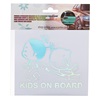 Αυτοκόλλητη Σήμανση Αυτοκινήτου Kids On Board 14x12.5cm