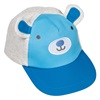 Καπέλο Παιδικό Jockey Γκρι Μπλε Αρκουδάκι 3D Αυτιά