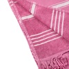 Πετσέτα Θαλάσσης Χαμάμ Ροζ Ρίγες 86x170 cm