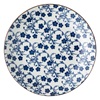 Πιάτο Ρηχό Πορσελάνη Λευκό Μπλε Λουλούδια Ø19.5cm