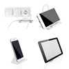 Βάση Κινητού Tablet Πρίζας 2 σε 1 Πλαστική Λευκή 11x6.5x10cm