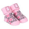 Βρεφικές Κάλτσες Ροζ "I Love Mum & Dad" 0-6 μηνών