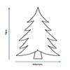 Χριστουγεννιάτικο Δέντρο Λευκό 540 κλαδιά - 1.80m