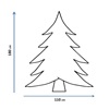 Χριστουγεννιάτικο Δέντρο Πράσινο 540 κλαδιά - 1.80m