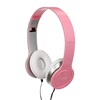 Ακουστικά Κεφαλής Σπαστά Ροζ Λευκά