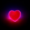 Καρδιά Σιλικόνη Διάφανη με Κόκκινες Μπάλες & Φως 6x5x3cm