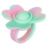 Δαχτυλίδι Σιλικόνης Pop It Λουλούδι Διάφορες Αποχρώσεις Tie Dye 4cm