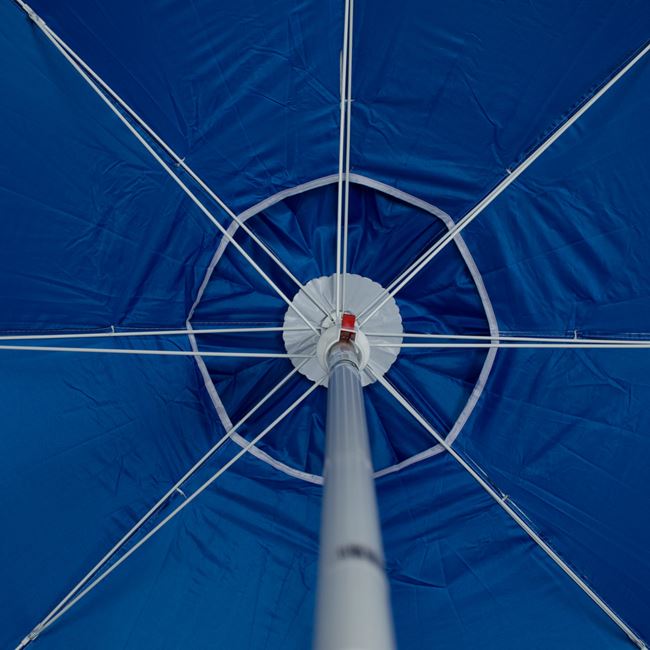 Ομπρέλα Θαλάσσης Αντιανεμική Μπλε Σκελετός Μεταλλικός - 2m
