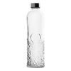 Μπουκάλι Νερού Γυάλινο Διάφανο με Βιδωτό Μεταλλικό Καπάκι 1lt