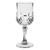Ποτήρι Κρασιού Κολωνάτο Πλαστικό Διάφανο με Ανάγλυφα Σχέδια 225ml