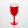 Ποτήρι Κρασιού Πλαστικό Κολωνάτο Κόκκινο Λευκό 350ml