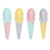 Κουτάλι Παγωτού Πλαστικό Χωνάκι Παστέλ Χρώματα 12x3cm - 4 τμχ.