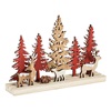 Χριστουγεννιάτικο Διακοσμητικό Ξύλινο Δάσος με Ζώα 14cm