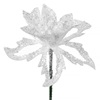 Χριστουγεννιάτικο Διακοσμητικό Λουλούδι Λευκό 16cm