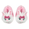 Παντόφλες Γυναικείες 3D Γάτα Ροζ Λευκή με Φιόγκο