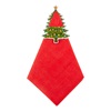 Χαρτοπετσέτες Χριστουγεννιάτικες Κόκκινες & Θήκη Στολισμένο Δέντρο 33x33cm - 50 τμχ.