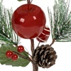 Χριστουγεννιάτικο Διακοσμητικό Κλαδί Έλατο Χιόνι Μήλο 23cm