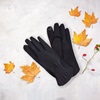 Γάντια Χειμερινά Γυναικεία για Οθόνη Αφής Μαύρα - 1 ζευγ.