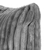 Διακοσμητική Θήκη Μαξιλαριού Χειμερινή Flannel Κοτλέ Γκρι 45x45cm