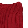 Διακοσμητική Θήκη Μαξιλαριού Χειμερινή Flannel Κοτλέ Μπορντό 45x45cm